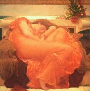 Lord Frederic Leighton Flaming June oil painting on canvas